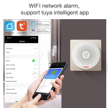 ZSWKD Tuya Wifi Alarm Sistemi Kitleri Kablosuz Güvenlik Hırsız hareket dedektörlü kapı Sensörü Akıllı Yaşam App Akıllı Ev DIY