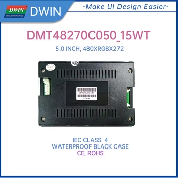 DWIN 5 İnç 480*272 RS485 Modbus HMI lcd ekran Rezistif Dokunmatik Ekran Arduino için Muhafaza ile ESP32 PLC