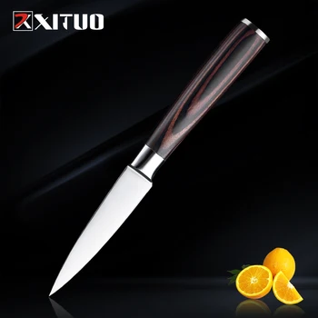 XITUO profesyonel şef bıçağı Japon Santoku Dilimlenmiş Somon Suşi Paslanmaz Çelik bıçak Cleaver Et Mutfak Pişirme araçları