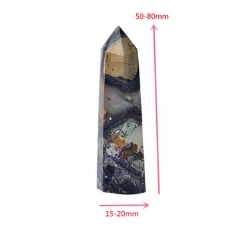 Doğal Kristal Noktası Kalsit şifa taşı Dikilitaş Renkli Kuvars Değnek Güzel Süs Ev Dekorasyonu için enerji taşı Piramit