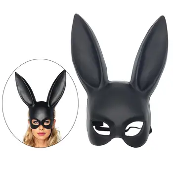 Yetişkin Kadın Erkek Bayanlar Bunny Tavşan Maskesi Kostüm Paskalya Cadılar Bayramı Tiyatro Performansı Sahne Yüz Kapatma Hayvan Maskeleri