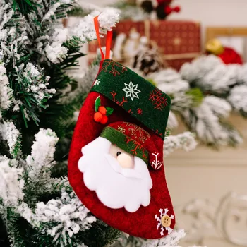 Noel Ağacı Kolye Çorap hediye çantası Noel Dekorasyon Ev için 2022 Noel Baba Kardan Adam Elk Ayı 2023 Yeni Yıl Süslemeleri
