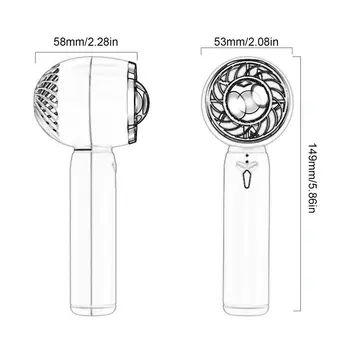 Yeni el fanı USB Şarj Edilebilir Küçük masa fanı Taşınabilir Soğutma Soğutucu Fan Açık Seyahat İçin Mini Fan 3 Hız Ayarı İle