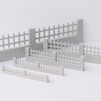 1/50-1/200 Ölçekli Çit Duvar Minyatür Dollhouse Kum Plaka Yard Sence Oyun Modeli