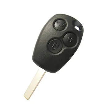 433 MHz İle 7946 Çip 3 Düğme Uzaktan Anahtar Fob Yuvarlak Düğme İle VA2 Bıçak Renault için