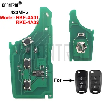 QCONTROL Araba Uzaktan Anahtar Elektronik devre HYUNDAİ SRKE-4A01 veya RKE-4A02 CE 433-EU-TP 433MHz Araç Kontrol Alarmı