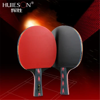 Huieson 5 Yıldız Karbon Masa Tenisi Raketi Seti 2 Adet Yükseltilmiş Meslek Eğitimi Güçlü Ping Pong Raket Yarasa İyi Kontrol