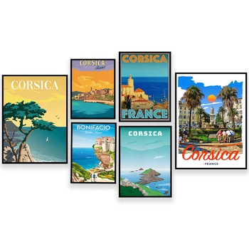 Bonifacio Korsika, Korsika seyahat poster baskı, Fransa seyahat poster, Korsika siyah ve beyaz, Korsika manzara fotoğraf