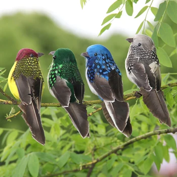 1Pcs 3D Sahte Zanaat Kuşlar Yapay Köpük Tüyler Kuşlar Doğum günü Partisi Dekorasyon Ev Bahçe Düğün Dekorasyon