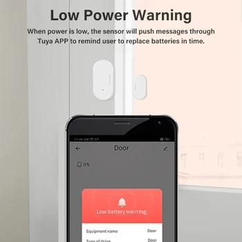 Tuya Zigbee Kapı Pencere Sensörü Kapı Açık Kapalı Dedektörleri Kablosuz Bağlantı Akıllı Ev Kapı Sensörü Akıllı Yaşam APP Uzaktan Alarm