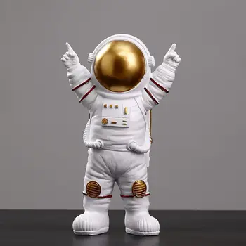 Astronot Dekorasyon Hediye kutu seti Sevimli Model Küçük Spaceman Bebek Ev Dekor Oturma Odası çalışma masası Dekorasyon doğum günü hediyesi