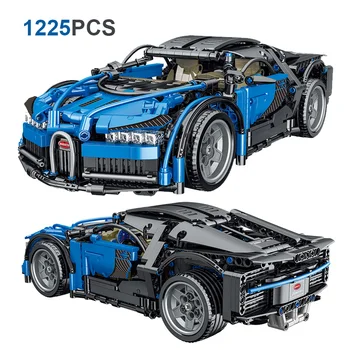 Lego ile uyumlu Teknik Mork Orijinal Bugatti Spor Yarış Yapı Taşları Modelleri Araç Tuğla Oyuncaklar Boys için Hediyeler