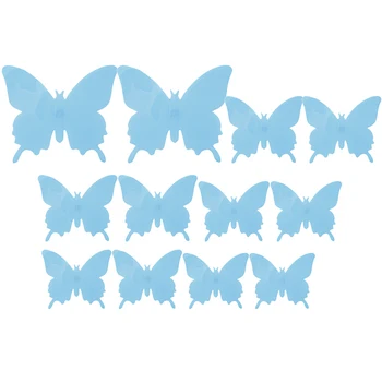12 Adet Şık 3D Kelebek Sticker Duvar Kelebekler Çıkartmaları duvar süsü diy ev dekoru 40JA